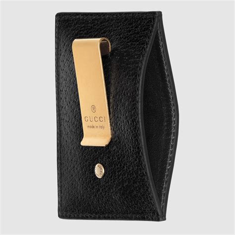 gucci mens card holder money clip|gg marmont leather money clip.